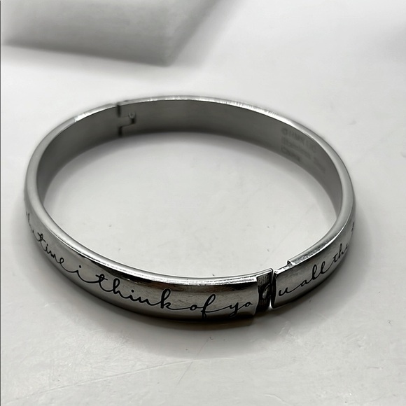 Bracelet VTG HMK LIC  I Think of You All The Time Stainless Steel - Picture 9 of 12